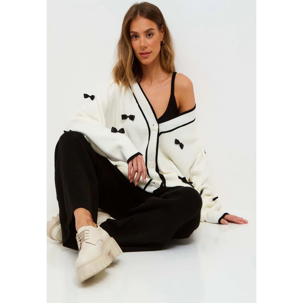 Cesare Gaspari Oversized Jogger Set Vest en Broek Wit White Dames