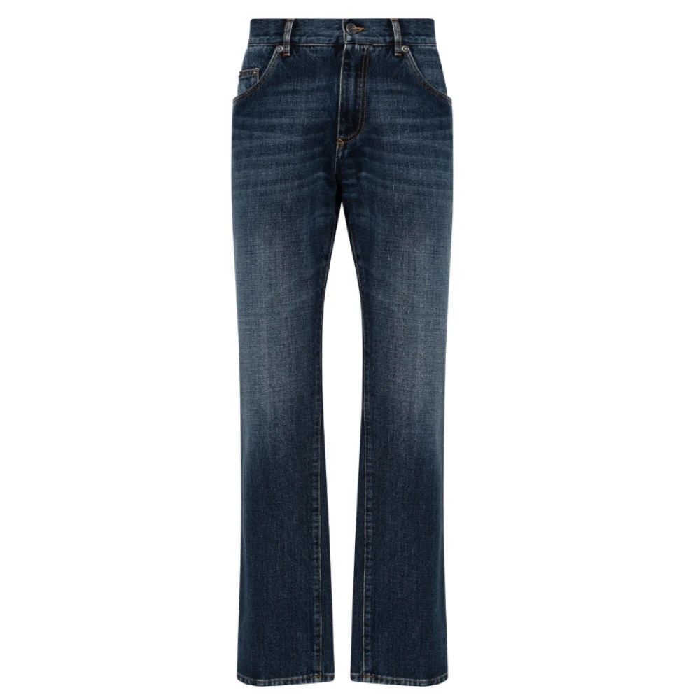 Dolce & Gabbana Men's Indigo/Blue Straight-Leg Denim Jeans