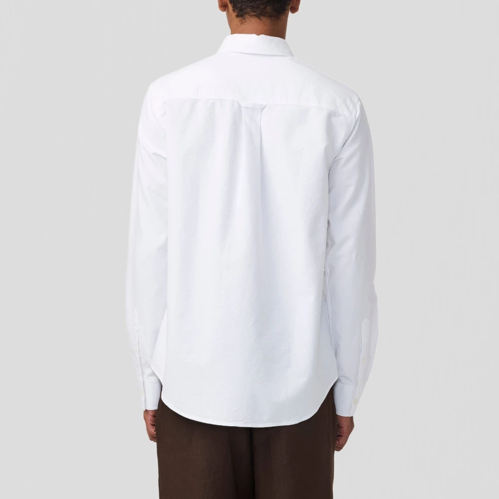 Nn07 Klassieke Witte Oxford Button-Down Shirt White Heren