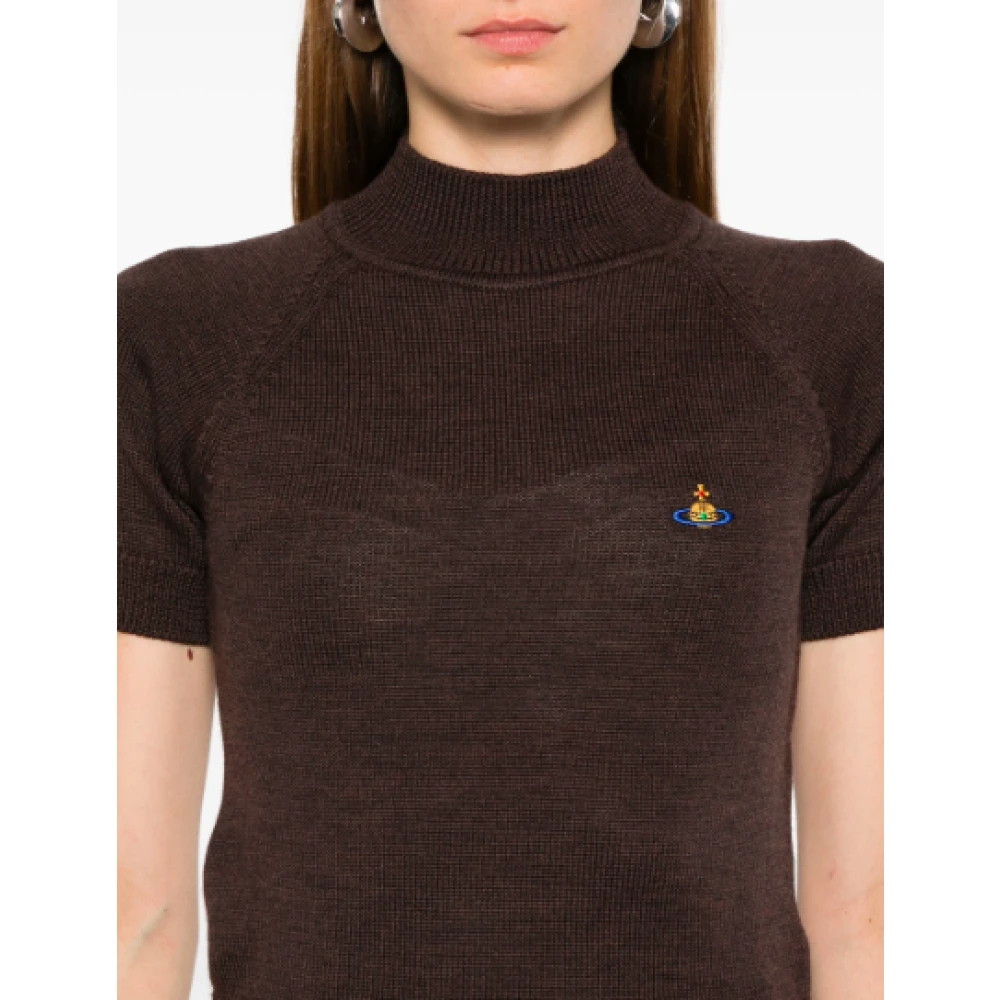 Vivienne Westwood Bruine Turtleneck Top voor Vrouwen Brown Dames
