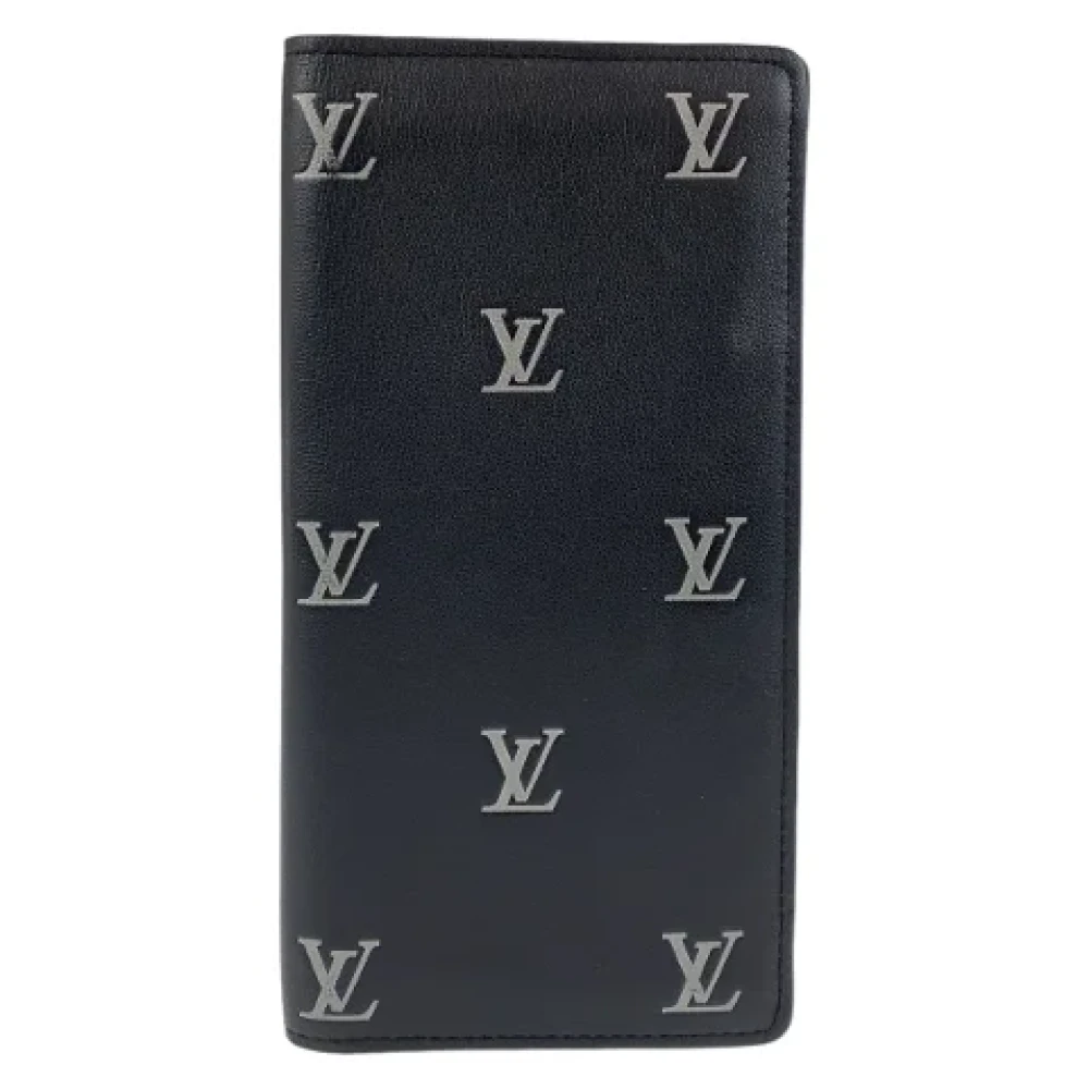 Louis Vuitton Vintage Pre-owned Leather wallets Black Heren