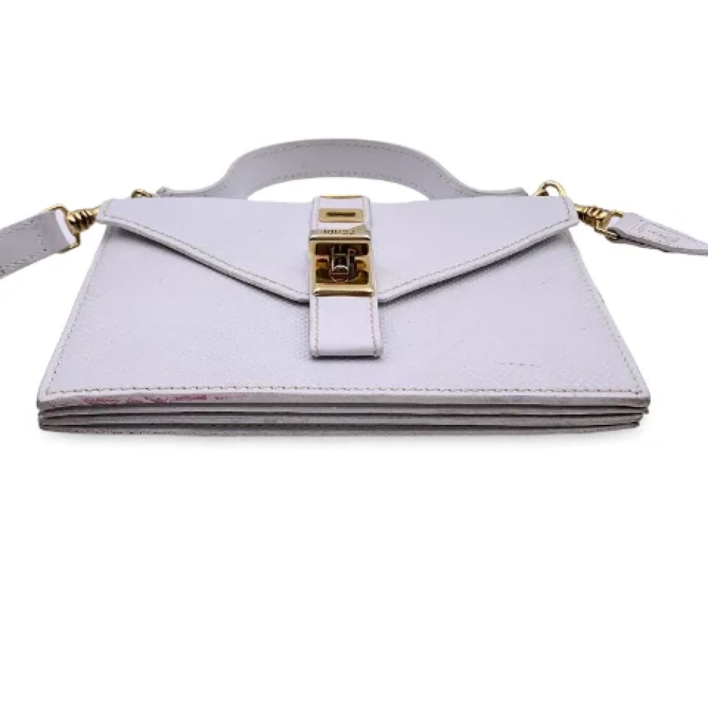 Fendi Vintage Pre-owned Leather fendi-bags White Dames