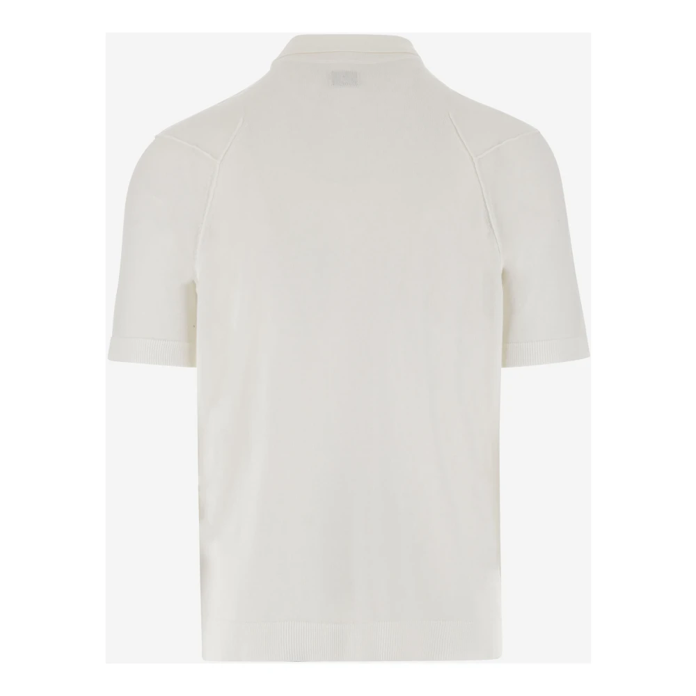 C.P. Company Katoenen poloshirt met logodetail White Heren