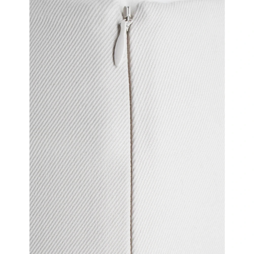 BRUNELLO CUCINELLI Elegant Flared Midi Skirt White Dames