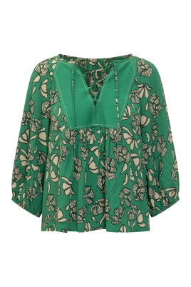chemisier-vert-en-viscose-a-imprime-floral