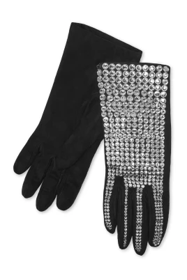 Suede Mid-Gloves Crystal
