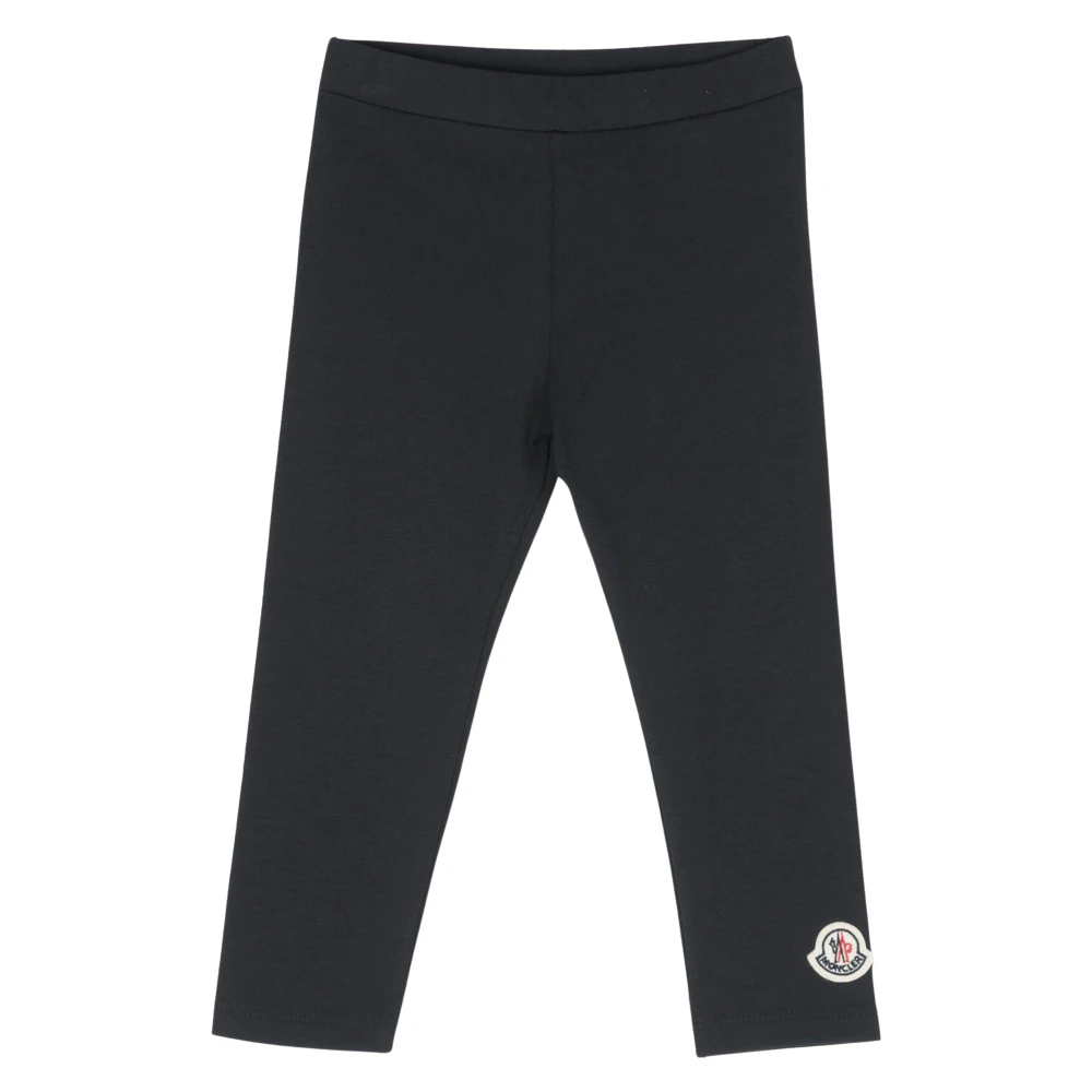Moncler Boys Blue Leggings,, Logo Leggings Medium