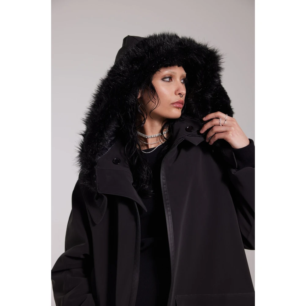 Stutterheim Waterdichte Fishtail Parka voor Vrouwen Black Dames