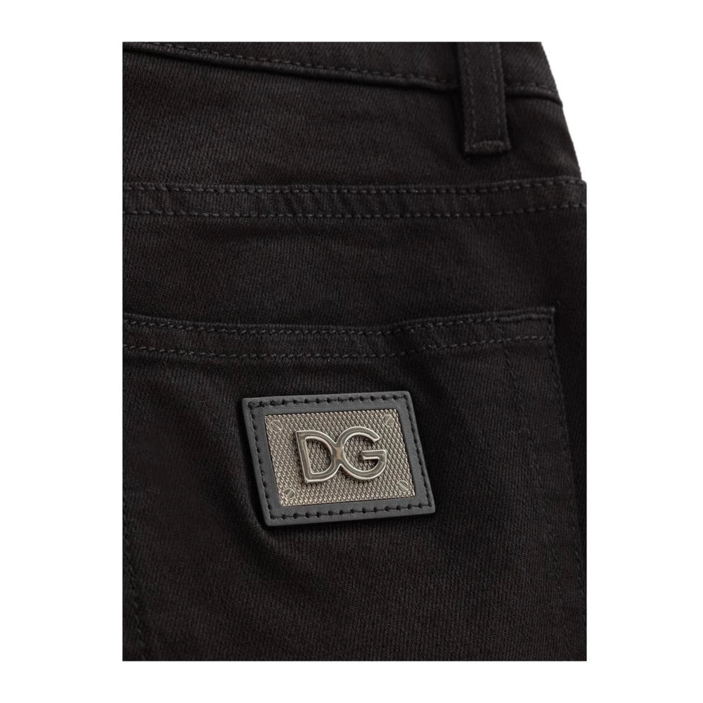 Dolce & Gabbana Zwarte katoenen jeans en broeken Black Heren
