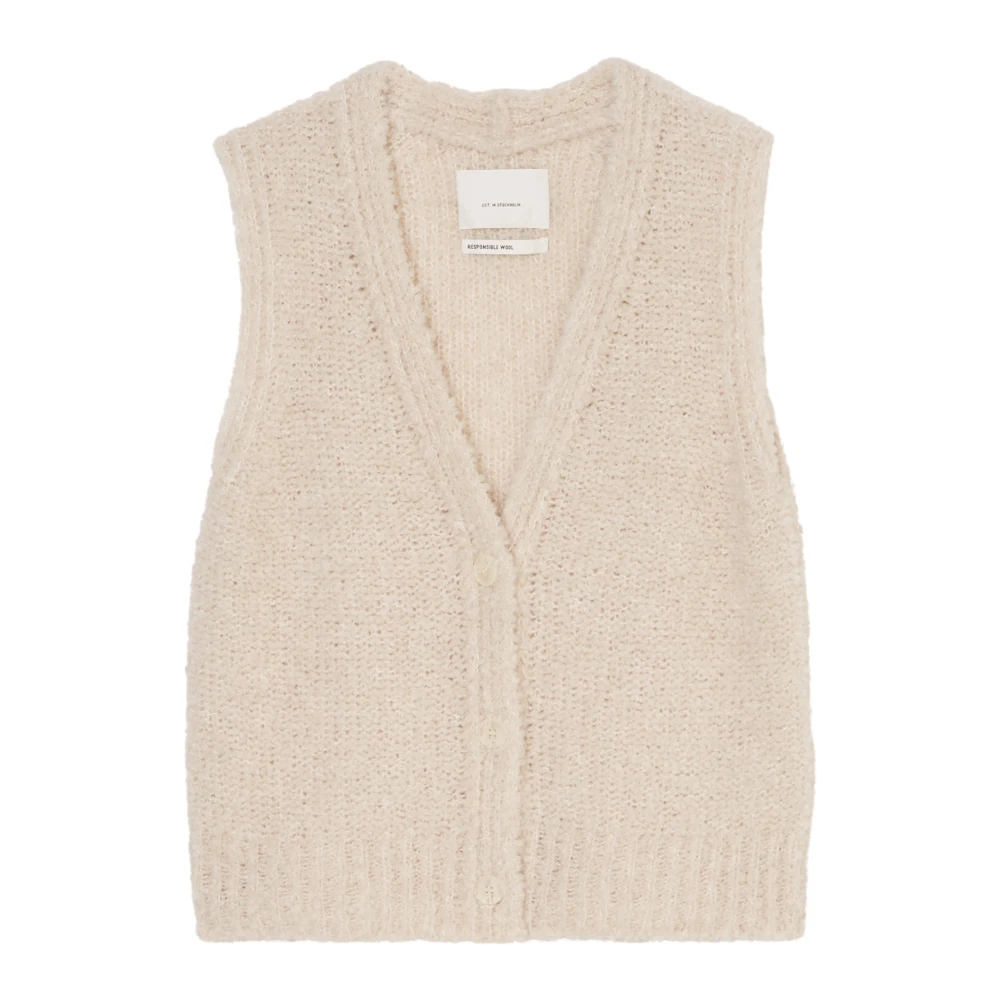 Marc O'Polo Bouclé vest slim Beige Dames