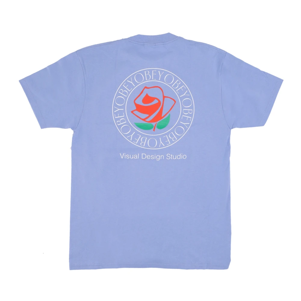 Obey Visual Design Studio Klassieke Tee Blue Heren