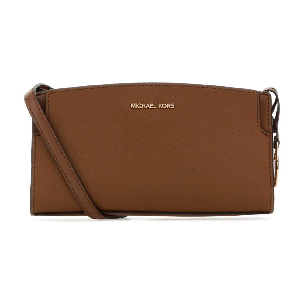 Michael Kors Brown Becca Small Saffiano Leather Crossbody Bag - Female - Cross Body Bags - One Size - Bags