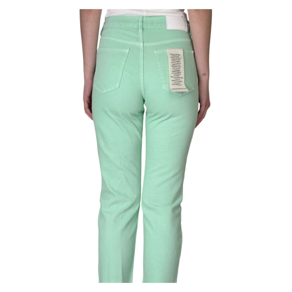 Hinnominate Raw Cut Jeans in Menta Green Dames