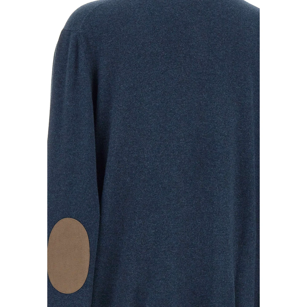 Gran Sasso Wol Kasjmier Trui Marineblauw Blue Heren
