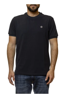 T-shirt med rund hals, korta ärmar