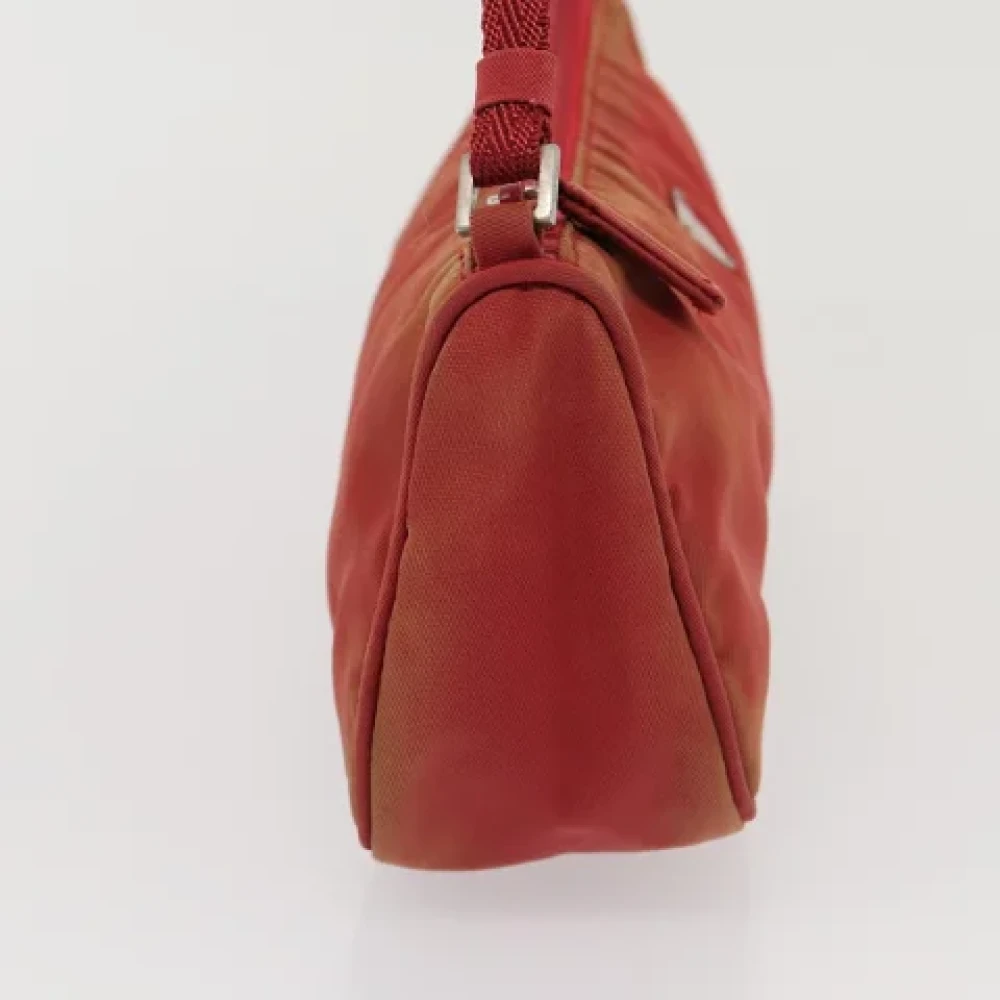 Prada Vintage Pre-owned Nylon pouches Red Dames