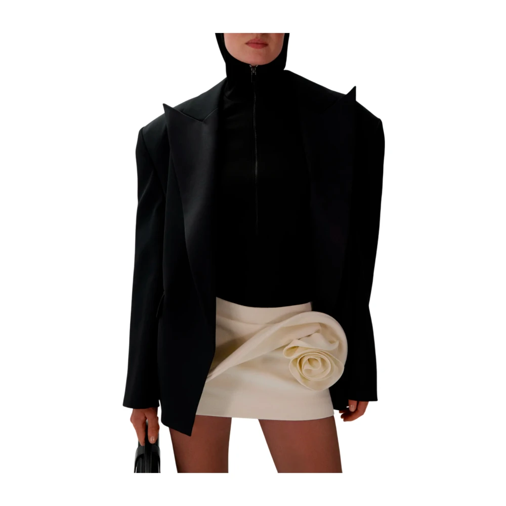 Magda Butrym Bloemen 3D Mini Rok White Dames