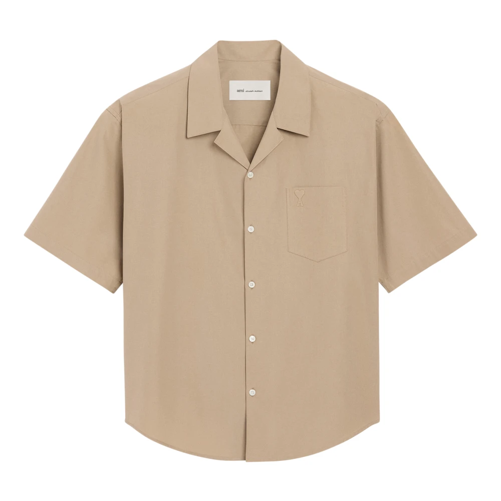 Ami Paris Homme Beige - Shirts > Short Sleeve Shirts
