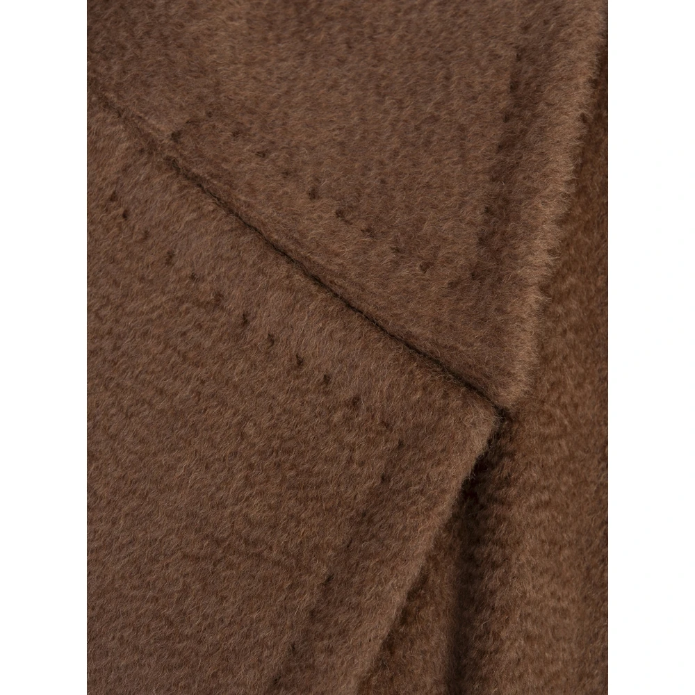 Max Mara Luxe Camel Cashmere Jas met Riem Brown Dames