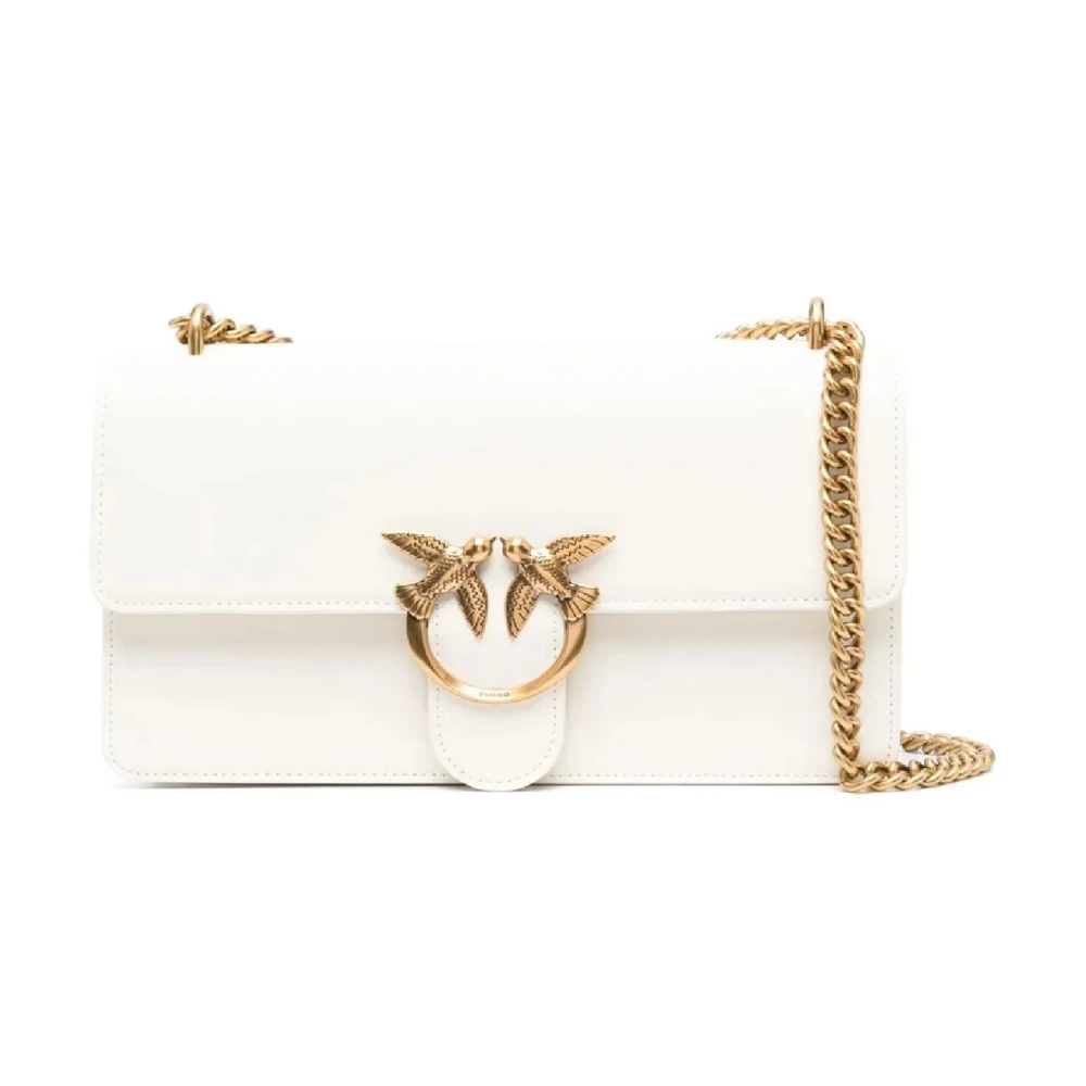 Pinko Women's White Love One Classic Shoulder Bag