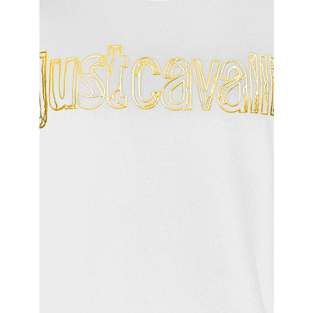 Just Cavalli Stijlvolle T-shirts en Polos White Heren