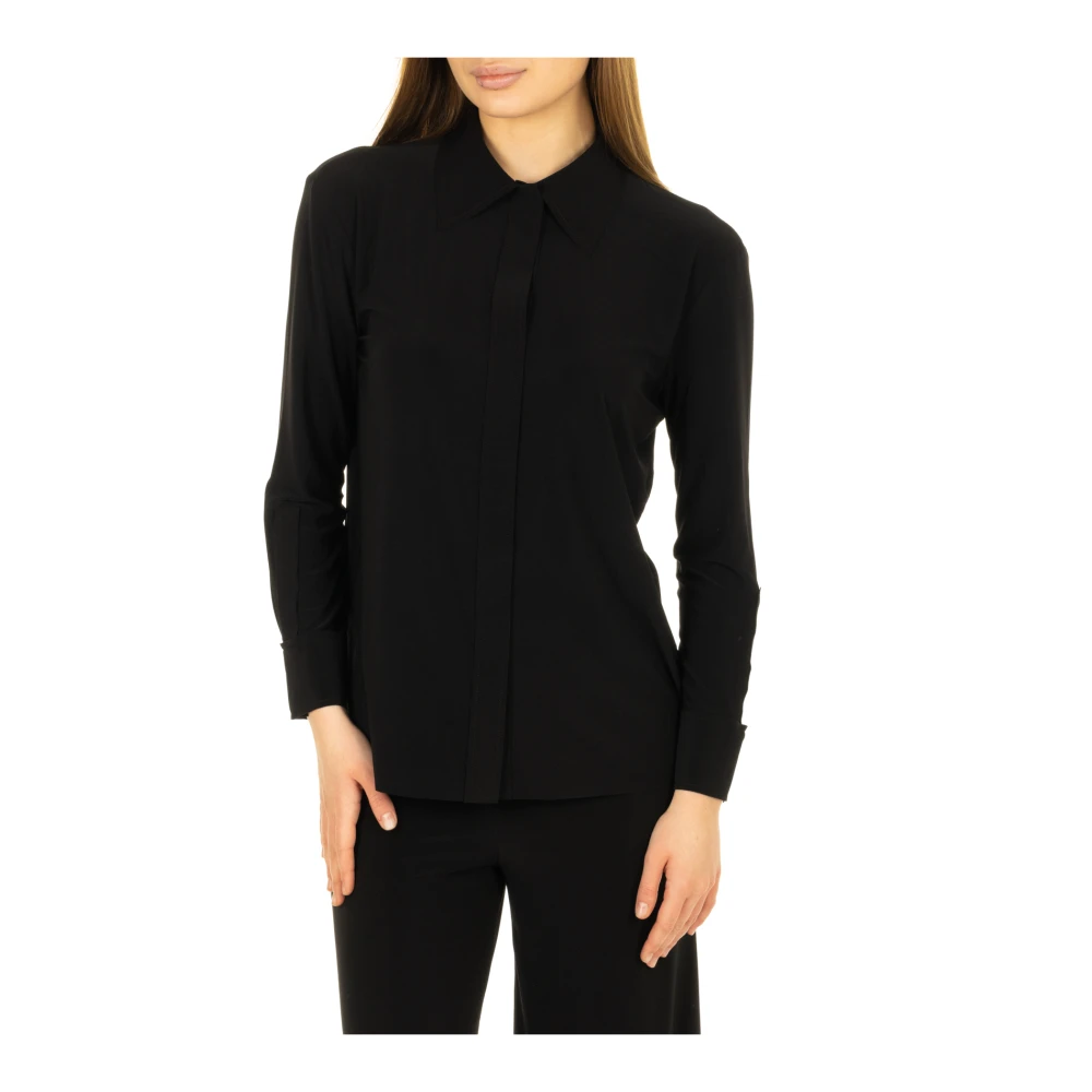 Norma Kamali Zwarte Shirt NK Stijl Black Dames