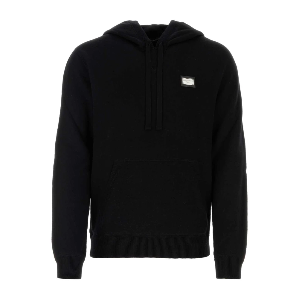 Dolce & Gabbana Men's Black Wool Blend Sweatshirt