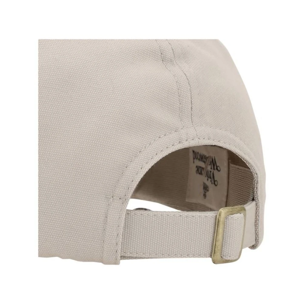 Vivienne Westwood Geborduurde Orb Baseballpet White Heren