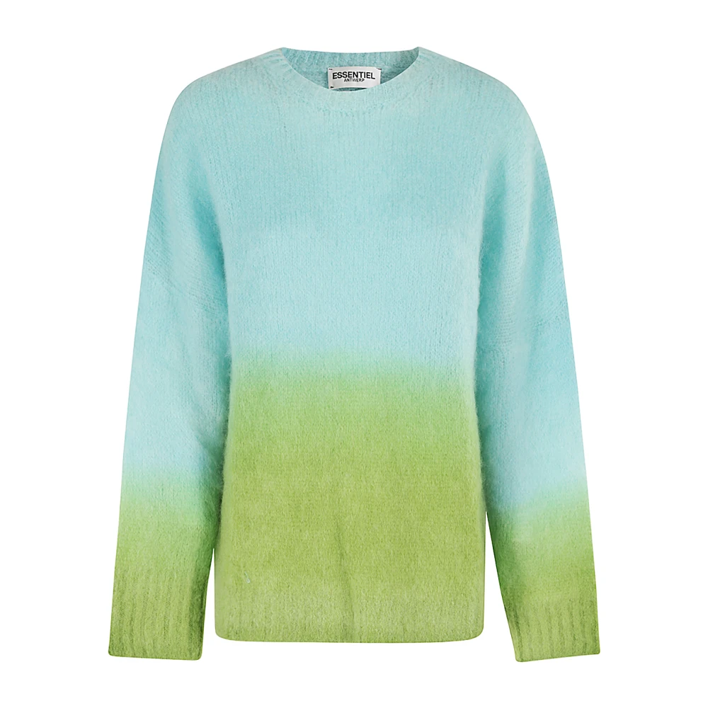 Essentiel Antwerp Gezellig Gebreide Trui Green Dames