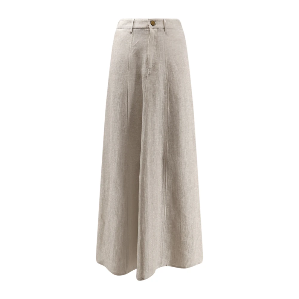 Alysi Women's Beige Midi Skirts, Xs, Midi Skirt