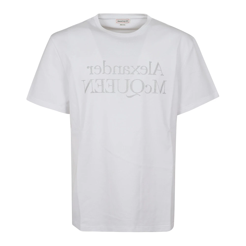 Alexander mcqueen Wit T-shirt met Logoprint White Heren