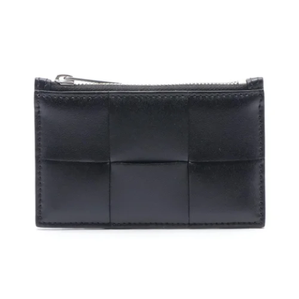 Bottega Veneta Vintage Pre-owned Leather wallets Black Dames