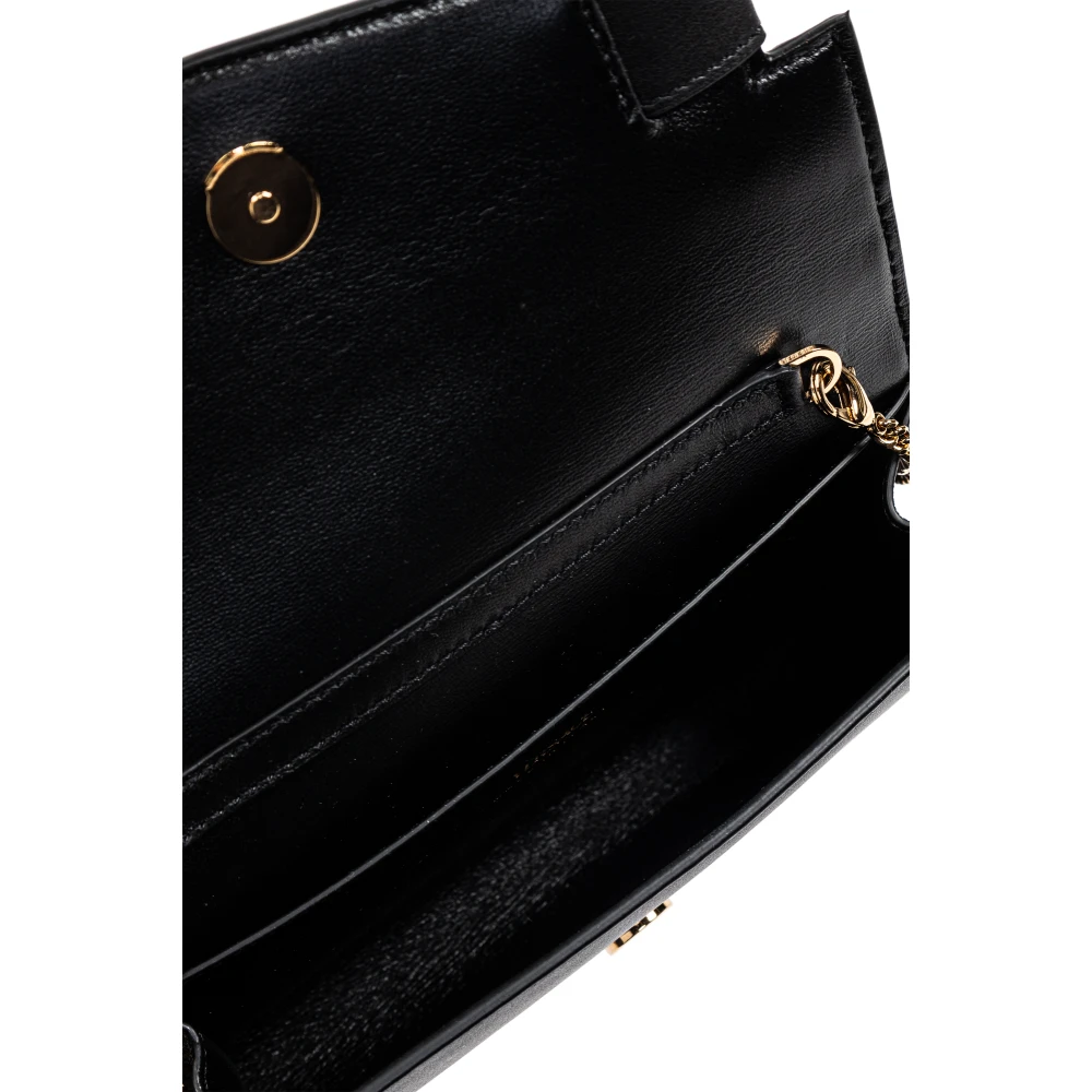 Versace Leren portemonnee Black Dames