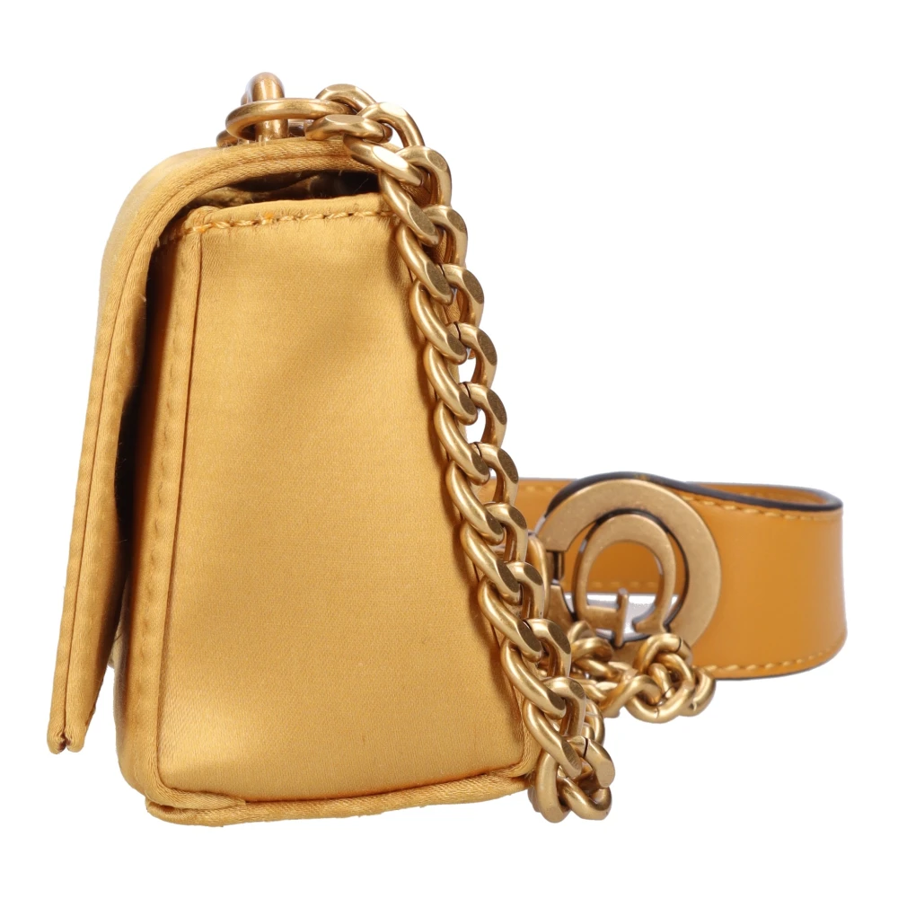 Guess Mini Schoudertas van Fabric Yellow Dames