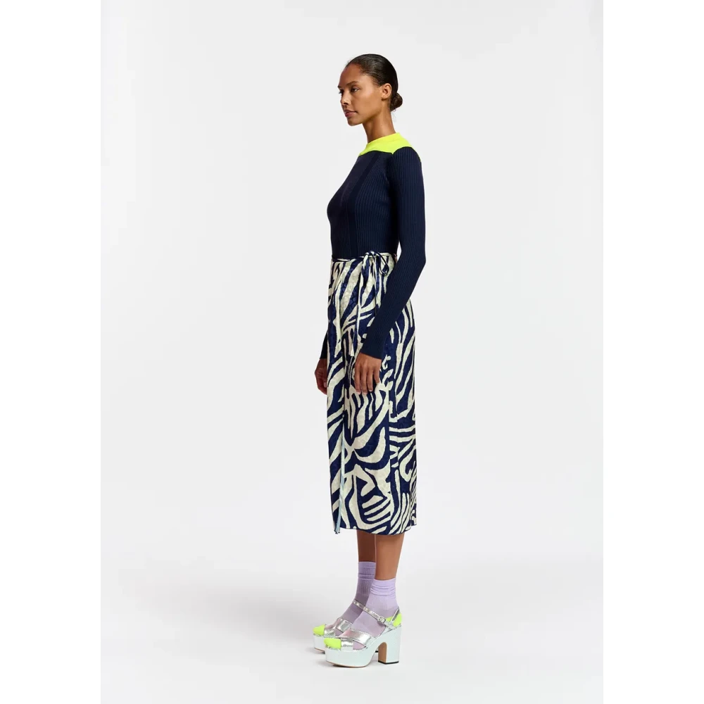 Essentiel Antwerp Midi Zebra Print Flavia Rok Multicolor Dames