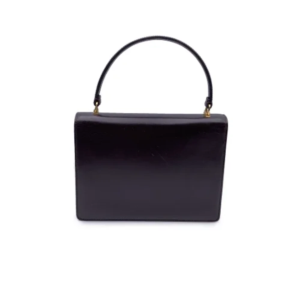 Gucci Vintage Pre-owned Leather gucci-bags Brown Dames