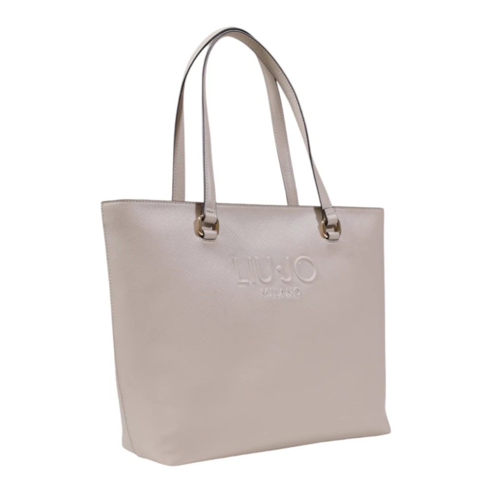 Liu Jo Elegante Handtas met Ritssluiting Beige Dames