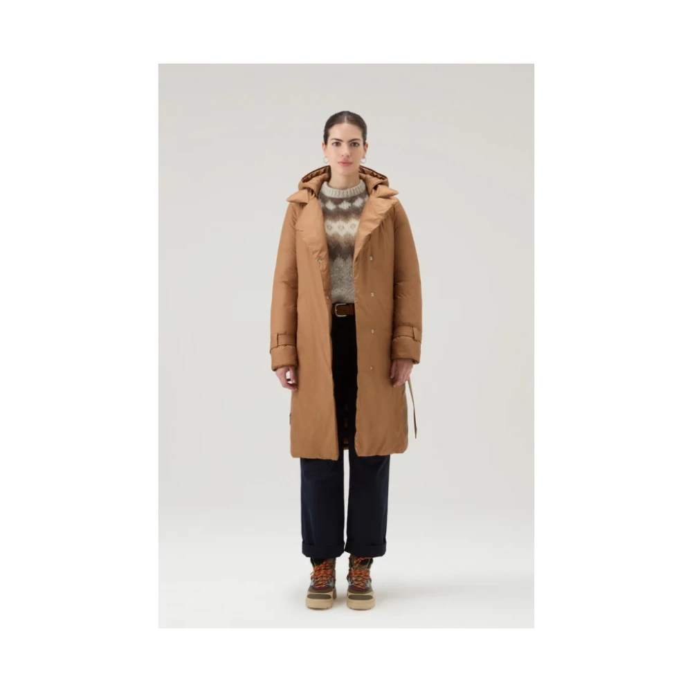 Woolrich Lichtgewicht Donsjas Groot Brown Dames