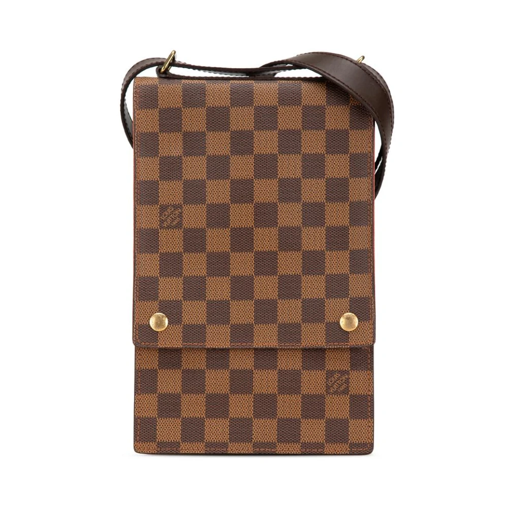 Louis Vuitton Vintage Women's Brown Pre-Owned Pochette Voyage Portobello Crossbody
