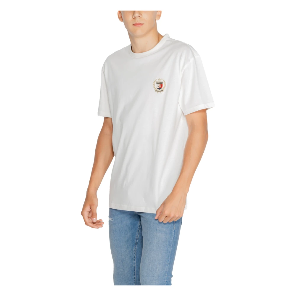 Tommy Hilfiger Witte Ronde Hals T-shirt Mannen Herfst Winter White Heren