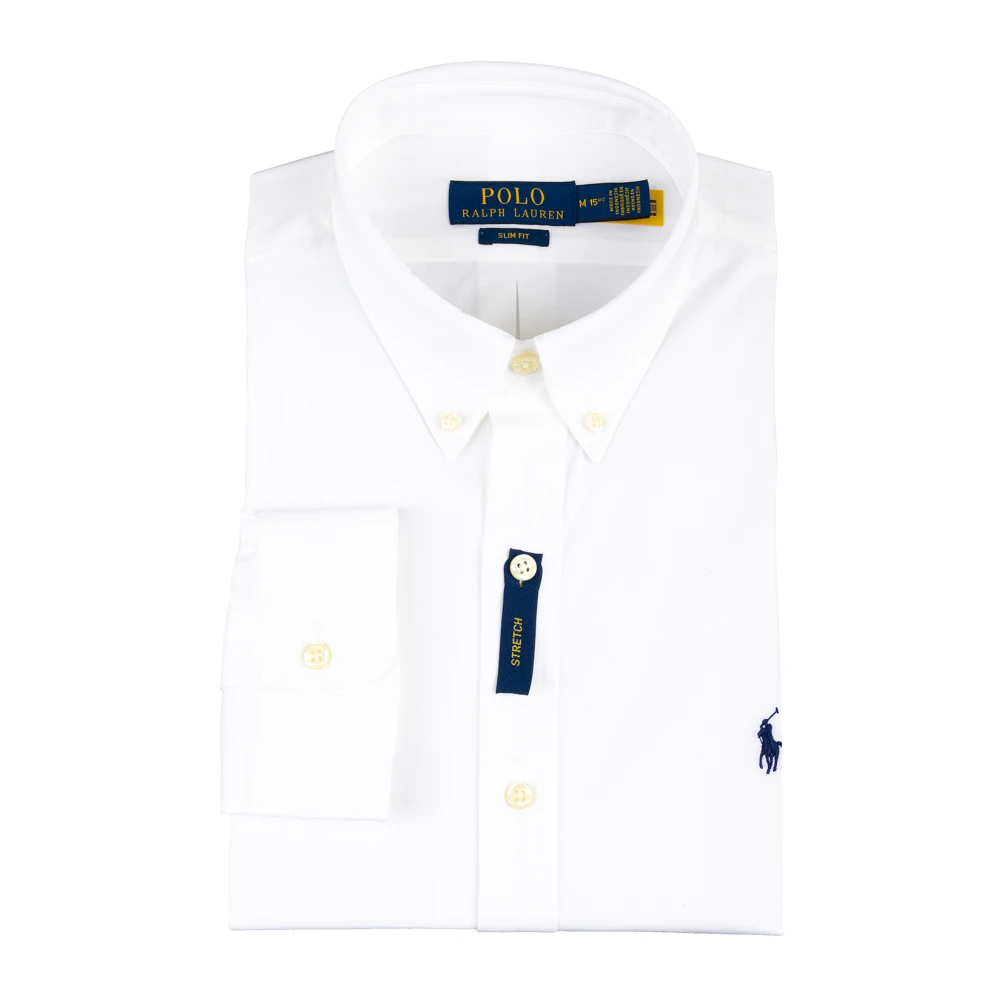 Ralph Lauren Overhemden Wit White Heren
