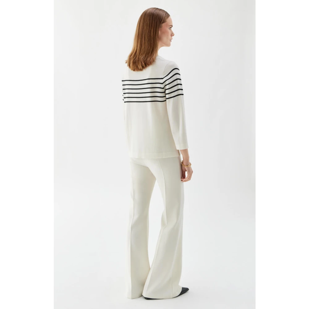 Busnel Helen Gestreepte Top Beige Dames