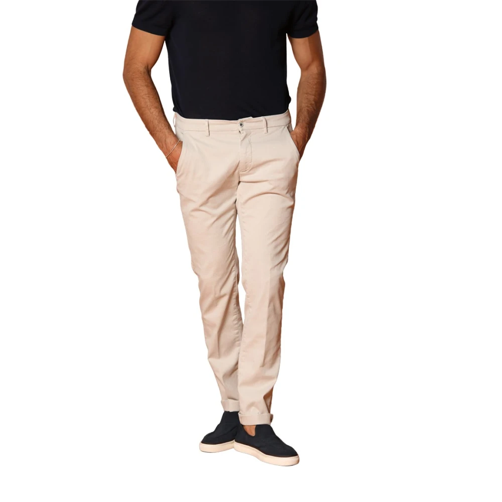 Mason's, Byxor, Herr, L, Bomull, Slim Fit Bomull Chino Byxor
