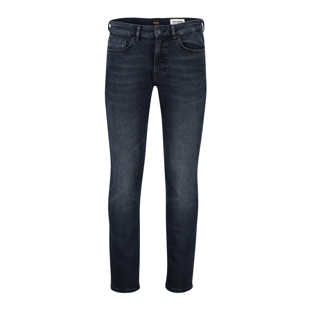 Hugo Boss Donkerblauwe Jeans Slim Fit 5-Pocket Model Blue Heren