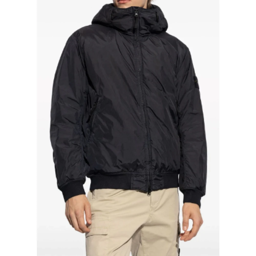 Stone Island Blauwe Jassen voor een Stijlvolle Look Blue Heren