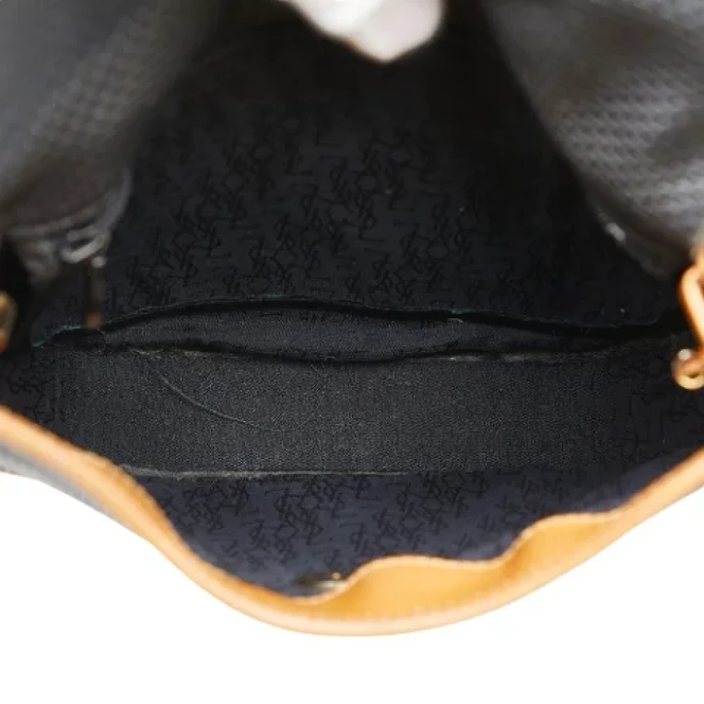 Saint Laurent Vintage Pre-owned Leather shoulder-bags Black Dames