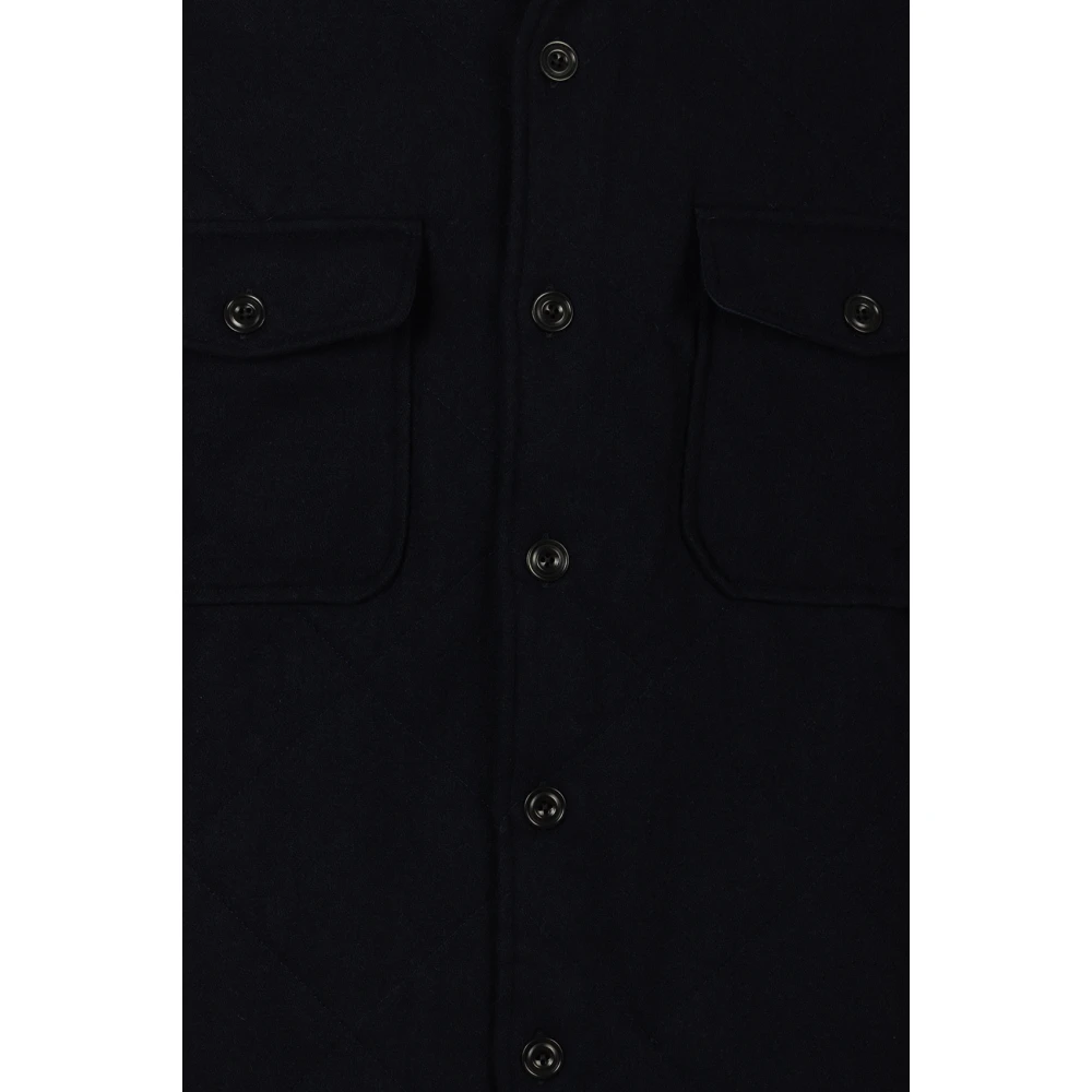 Hartford Blauw Geweven Shirt Peter Blue Heren