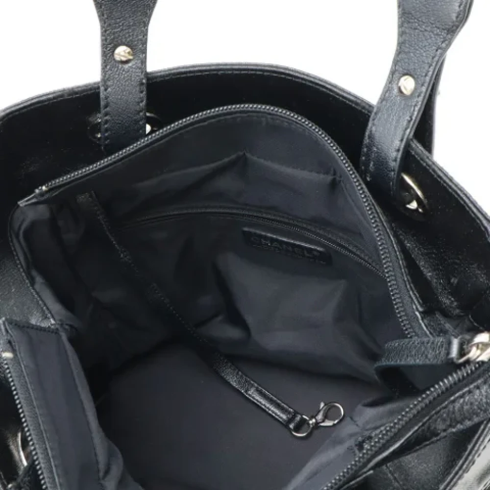 Chanel Vintage Pre-owned Satin chanel-bags Black Dames