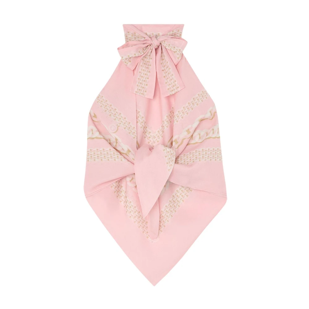 Versace Roze Barocco Print Zee Kleding Pink Dames