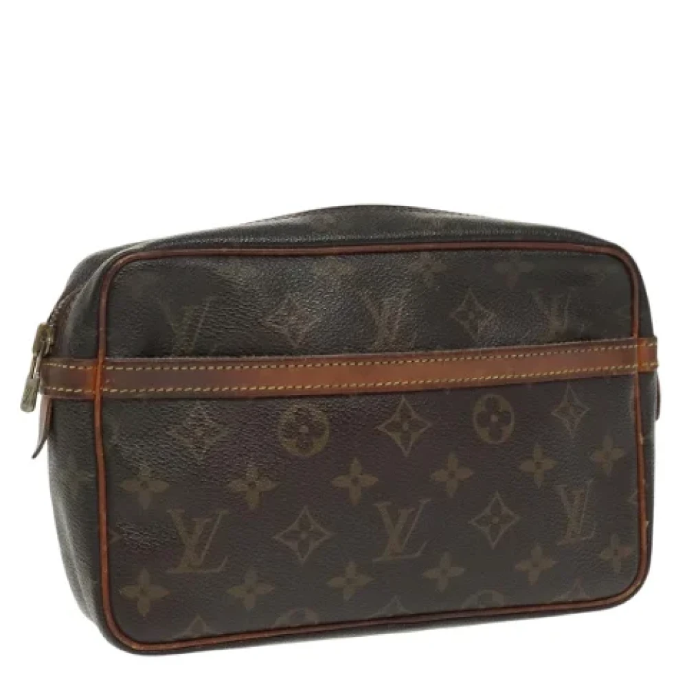 Louis Vuitton Vintage Pre-owned Canvas clutches Brown Dames